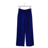 ST JOHN KNIT STRAIGHT LEG DESIGNER PANT BLUE 4