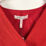 BCBGENERATION NWT$88 LONG SLEEVE TOP RED XSMALL