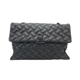 KURT GEIGER RET$298 QUILTED CHAIN HANDBAG BLACK
