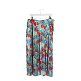 RIXO RET$265 FLORAL MAXI DESIGNER SKIRT MINT RED 2X