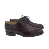 LACE UP OXFORD MEN SHOE MAROON 8.5