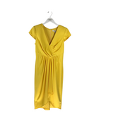 BADGLEY MISCHKA NWT$395 CAP SLEEVE DESIGNER DRESS YELLOW 8