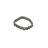 TWO TONE WATERPROOF CHAIN BRACELET STAINLESS STEEL/GOLD PLATE 18CM