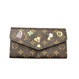 LOUIS VUITTON 2018 LOVE LOCK PORTEFEUILLE LUXE WALLET BROWN