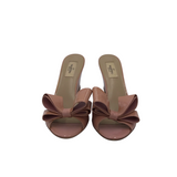 VALENTINO PATENT LEATHER BOW WEDGES LUXE SHOES PINK 38