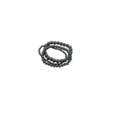 WATERPROOF SET OF 3 STRETCHY BEADS BRACELET STAINLESS 4MM, 6MM, 8MM