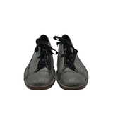 JOHN VARVATOS LEATHER SNEAKER MEN SHOE GRAY 8.5