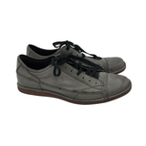 JOHN VARVATOS LEATHER SNEAKER MEN SHOE GRAY 8.5