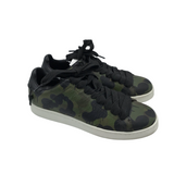 COACH RET$500 LEATHER CAMO SNEAKER MEN SHOE GREEN BLACK 8.5