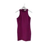 CINQ A SEPT RET$395 LACES TRIM SLEEVELESS DESIGNER DRESS FUCHSIA 8