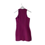 CINQ A SEPT RET$395 LACES TRIM SLEEVELESS DESIGNER DRESS FUCHSIA 8