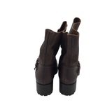 BETTYE MULLER RET$199 ANKLE BOOTS BROWN 7.5