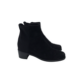 STUART WEITZMAN RET$595 SUEDE BOOTIE DESIGNER BOOTS BLACK 6.5M