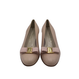 SALVATORE FERRAGAMO RET$250 LEATHER PUMP SHOES PINK 10.5B