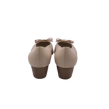 SALVATORE FERRAGAMO RET$250 LEATHER PUMP SHOES PINK 10.5B
