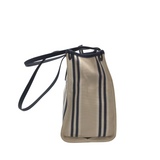 KATE SPADE RET$225 "MARKET" CANVAS TOTE HANDBAG CREAM NAVY