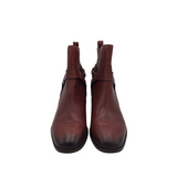 SAM EDELMAN RET$190 HARNESS LEATHER ANKLE BOOTS RED 10