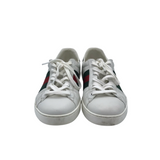 GUCCI ACE CLASSIC LEATHER SNEAKERS MEN SHOE WHITE 6.5