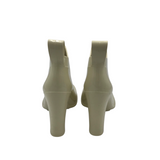 BOTTEGA VENETA "SHINE" RUBBER RAIN BOOTIES LUXE BOOTS IVORY 37
