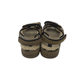CHANEL "DAD SANDALS" PONYHAIR LUXE SHOES TAUPE 36.5