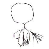 JOHNNY WAS RET$278 MIXED TASSEL NECKLACE MAROON BLACK