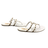 VALENTINO ROCKSTUD JELLY SANDALS LUXE SHOES WHITE 36