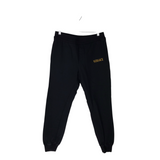 VERSACE JOGGER SWEATS MEN PANT BLACK GOLD MEDIUM