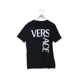 VERSACE NWT$375 TEE SHORT SLEEVE MEN SHIRT BLACK WHITE LARGE