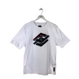 FENDI 3D EFFECT FLOCKED T SHIRT MEN SHIRT WHITE MEDIUM