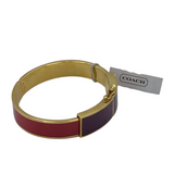COACH BANGLE BRACELET GOLDTONE PURPLE