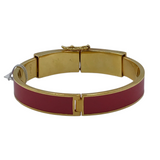 COACH BANGLE BRACELET GOLDTONE PURPLE