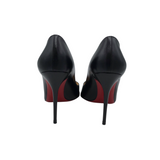 CHRISTIAN LOUBOUTIN RET $845 NAPPA LEATHER "PIGALLE" LUXE SHOES BLACK 37