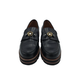 COACH LOAFER FLOWERS SHOES BLACK 9B