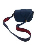 LOUIS VUITTON "PONT9" PEBBLE LEATHER CROSSBODY LUXE HANDBAG BLUE