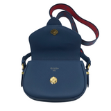 LOUIS VUITTON "PONT9" PEBBLE LEATHER CROSSBODY LUXE HANDBAG BLUE
