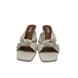 BIBI LOU HEEL SANDAL SHOES WHITE 10
