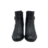 JIMMY CHOO "CLARICE 45 SMOOTH LEATHER ANKLE BOOTS LUXE SHOES BLACK 37