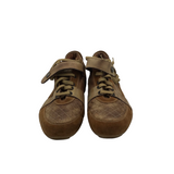 JUST CAVALLI LACE UP QUILTED MEN SHOE BROWN 10