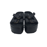 RET$209 PLATFORM SANDAL SHOES BLACK 8