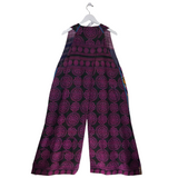 RET$680 REVERSIBLE SLEEVELESS DESIGNER CARDIGAN PURPLE BLACK O/S
