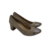 VANELI CAP TOE LOAFER SHOES TAUPE 8.5N