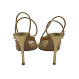 GIANVITO ROSSI RET$945 STRAPPY SANDAL DESIGNER SHOES GOLD 6