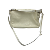 FENDI VINTAGE PATENT LEATHER LUXE HANDBAG CREAM