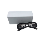 PRADA "BAROQUE" SWIRL FRAME LUXE SUNGLASSES BROWN