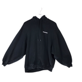 BALENCIAGA RET$1090 "DEFILE" HOODIE MEN SWEATER BLACK XXSMALL