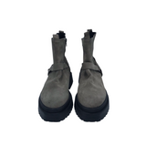 PILCRO SUEDE ANKLE BOOTIES BOOTS TAUPE 10