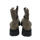 PILCRO SUEDE ANKLE BOOTIES BOOTS TAUPE 10