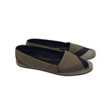 BURBERRY HODGESON CHECK ESPADRILLES FLATS LUXE SHOES BROWN/BEIGE 40