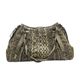 RAFE NWT$795 PYTHON SHOULDER HANDBAG CREME BROWN