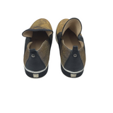 STUART WEITZMAN SLIP ON SNEAKER SHOES METALLIC BLACK 9M
